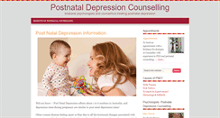 Desktop Screenshot of postnataldepressionpsychologist.com