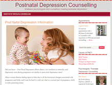 Tablet Screenshot of postnataldepressionpsychologist.com